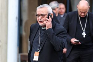 Mgr George Colomb le 7 novembre 2022 à Lourdes. L’évêque de La Rochelle a été mis en examen vendredi 17 novembre pour « tentative de viol ».