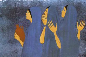 Les femmes au tombeau, illustration.